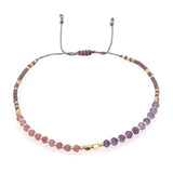 Colorful Natural Stone Beaded Bracelet Bohemian Bangle Jewelry