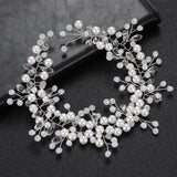 Wedding Pearl Headband Beaded Hairbands Bridesmaids Hair Jewelry