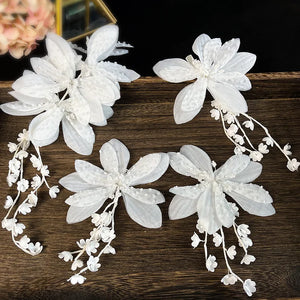 Crystal Wedding Tiara Barettes with Earrings