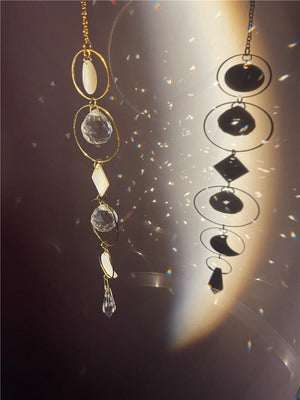 Moon Shells Crystal Ball Suncatcher Home Party Decor Sun Rainbow Maker