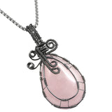 Amethyst Crystal Stone Pendant for Jewelry Making