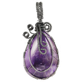Amethyst Crystal Stone Pendant for Jewelry Making