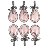 Amethyst Crystal Stone Pendant for Jewelry Making
