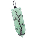 Tree Of Life Crystal Stone Pendant Sword Shape Amulet Jewelry Making DIY