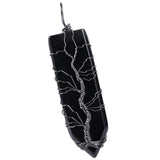 Tree Of Life Crystal Stone Pendant Sword Shape Amulet Jewelry Making DIY