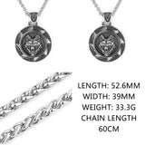 Wolf Necklace Stainless Steel Waterproof Male Necklaces Lightweight Pendant