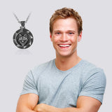 Wolf Necklace Stainless Steel Waterproof Male Necklaces Lightweight Pendant