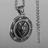 Wolf Necklace Vintage Lightweight Chain Pendant Punk Jewelry for Men