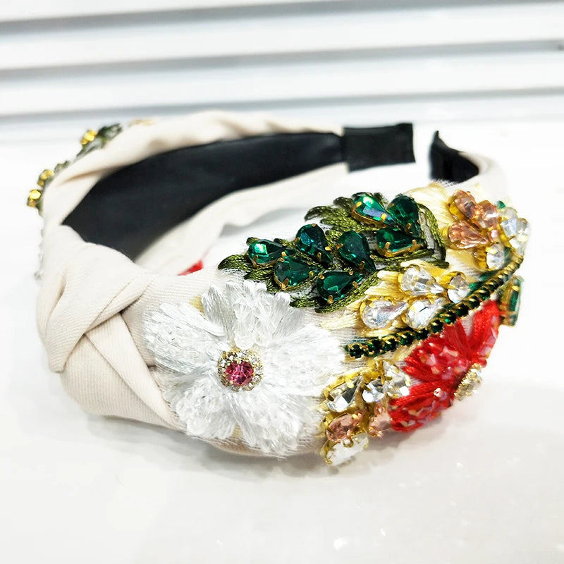 Crystal Flower Headband Hair Accessories Crown