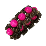 Bohemian Wood Beads Bracelet for Women Charm Jewelry Gift