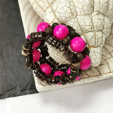 Bohemian Wood Beads Bracelet for Women Charm Jewelry Gift
