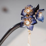 Wooden Flower Hair Forks Hairpins for Women Bun Holder