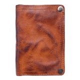 Cow Leather Mens Wallets Retro Leather Money Clips