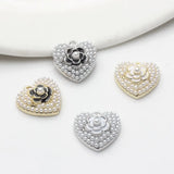 Heart Flower Charms for DIY Earrings Bracelets Jewelry Making