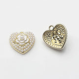 Heart Flower Charms for DIY Earrings Bracelets Jewelry Making