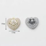 Heart Flower Charms for DIY Earrings Bracelets Jewelry Making