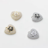 Heart Flower Charms for DIY Earrings Bracelets Jewelry Making