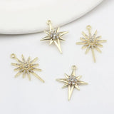 High Star Charms 6pcs/lot DIY Jewelry Earring Making