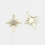 High Star Charms 6pcs/lot DIY Jewelry Earring Making