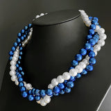 Multi-layer Twisted Necklace Sorority Party Wedding Choker
