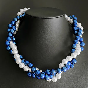 Multi-layer Twisted Necklace Sorority Party Wedding Choker