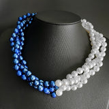 Multi-layer Twisted Necklace Sorority Party Wedding Choker