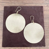 African Tribal Brass Earrings Bohemian Jewelry