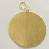 African Tribal Brass Earrings Bohemian Jewelry