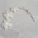 Beaded Flower Bridal Tiara Wedding Hair Accessories
