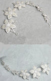 Beaded Flower Bridal Tiara Wedding Hair Accessories