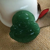 Green Jade Stone Malay Buddha Pendant Chain
