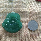 Green Jade Stone Malay Buddha Pendant Chain