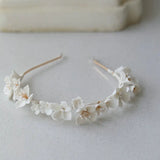Ceramic Flowers Hairband Crown Headband Wedding Hair Accessories