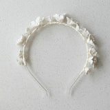Ceramic Flowers Hairband Crown Headband Wedding Hair Accessories