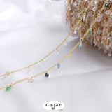 14K Zircon Chain DIY Bracelet Necklace Jewelry Loose Chain