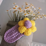 Crochet Yarn Hairpin Hair Accessories Flowers Rainbow Avocado Children Hairpin