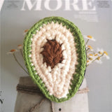 Crochet Yarn Hairpin Hair Accessories Flowers Rainbow Avocado Children Hairpin