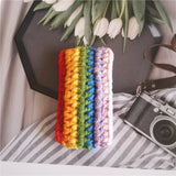 Crochet Yarn Hairpin Hair Accessories Flowers Rainbow Avocado Children Hairpin