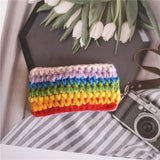Crochet Yarn Hairpin Hair Accessories Flowers Rainbow Avocado Children Hairpin