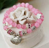Tibetan Silver Opal Bracelet Women's Ethnic Jewelry