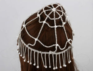 Adult Rhinestone Headdress Bride Film and Television Jewelry