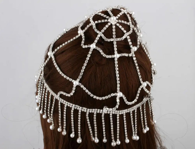 Adult Rhinestone Headdress Bride Film and Television Jewelry