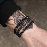 Friendship Crown Bracelets Mens Jewellery 3pcs/set Armband Heren Men Accessories