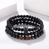 Friendship Crown Bracelets Mens Jewellery 3pcs/set Armband Heren Men Accessories