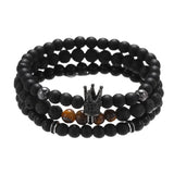 Friendship Crown Bracelets Mens Jewellery 3pcs/set Armband Heren Men Accessories