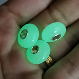 Glow In The Dark 925 Sterling Silver Bead Bracelet