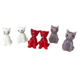 Glazed Glass 3D Kitten Ornament DIY Earrings Pendant