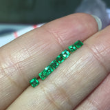 Bare Stone Inlaid Emerald Ring Noodles Jewelry