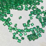 Bare Stone Inlaid Emerald Ring Noodles Jewelry