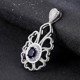 Round Flower Crystal Pendants for Jewelry Making